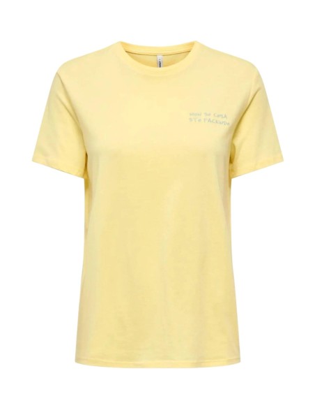 Only T-shirt femme jaune