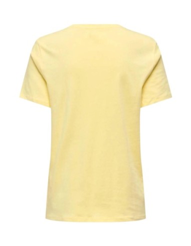 Only T-shirt femme jaune