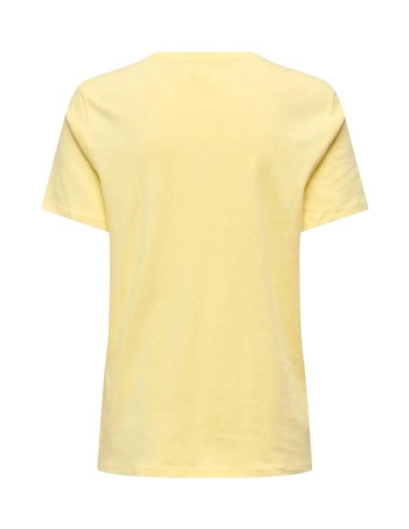 Only T-shirt femme jaune