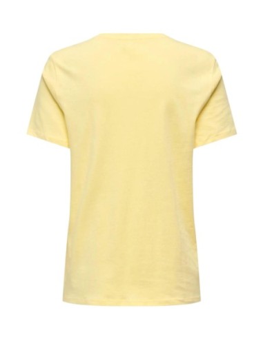 Only T-shirt femme jaune
