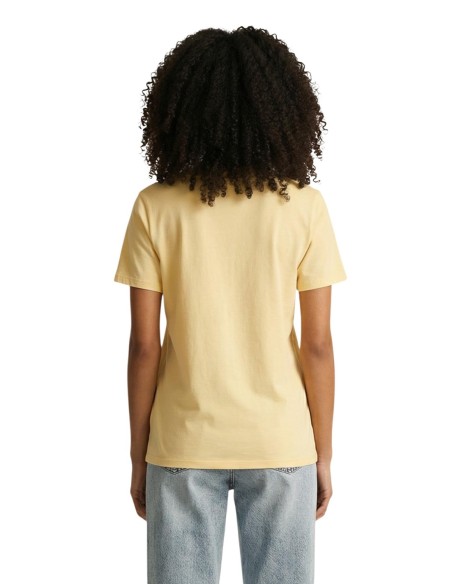Only T-shirt femme jaune