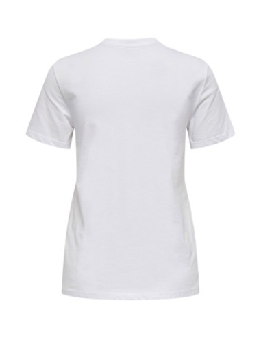 Only T-shirt femme blanc coton bio