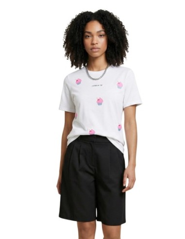Only T-shirt femme blanc coton bio