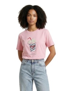 Only T-shirt femme rose