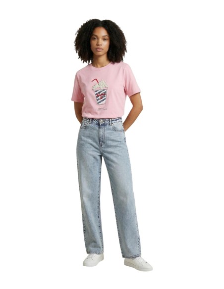 Only T-shirt femme rose
