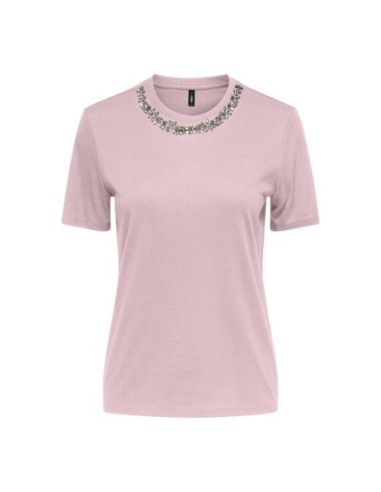 Only T-shirt femme rose modal