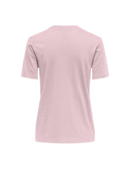 Only T-shirt femme rose modal