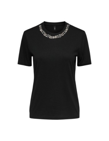 Only T-shirt femme noir modal