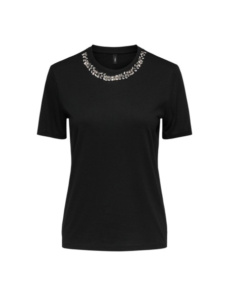 Only T-shirt femme noir modal