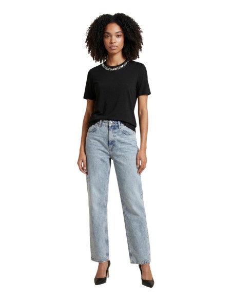 Only T-shirt femme noir modal