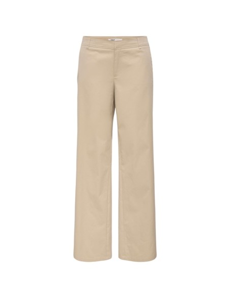 Only Pantalon femme beige chic