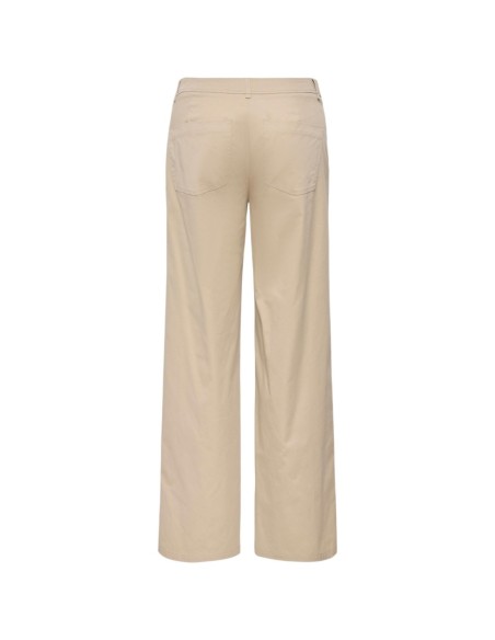 Only Pantalon femme beige chic