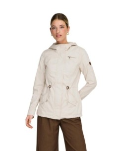 Only Veste femme beige capuche