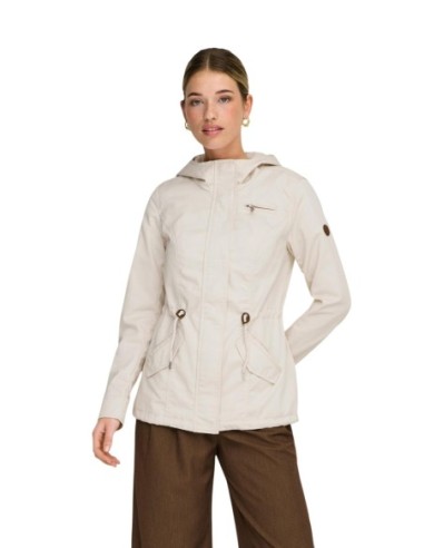 Only Veste femme beige capuche