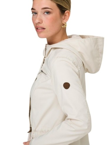 Only Veste femme beige capuche