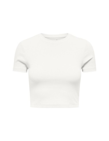 Only T-shirt femme beige coton bio
