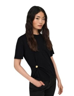 Only T-shirt femme noir fluide