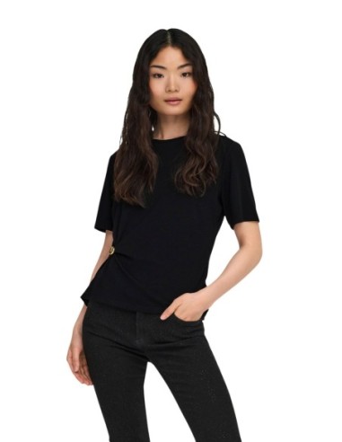 Only T-shirt femme noir fluide
