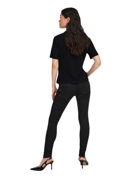 Only T-shirt femme noir fluide