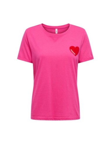 Only T-shirt femme fuchsia