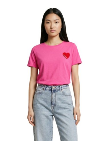 Only T-shirt femme fuchsia
