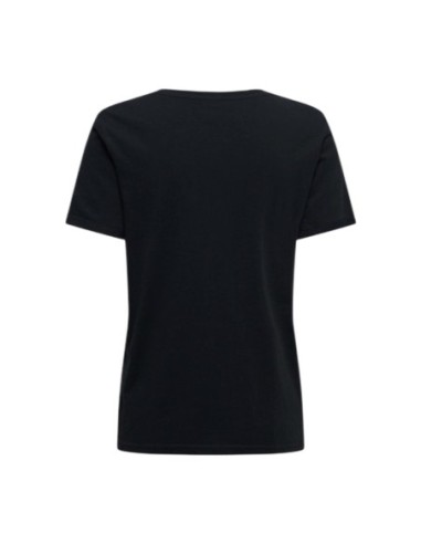 Only T-shirt femme noir coton