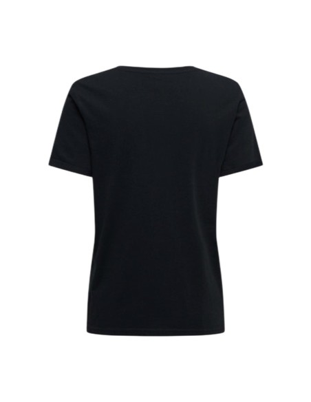 Only T-shirt femme noir coton