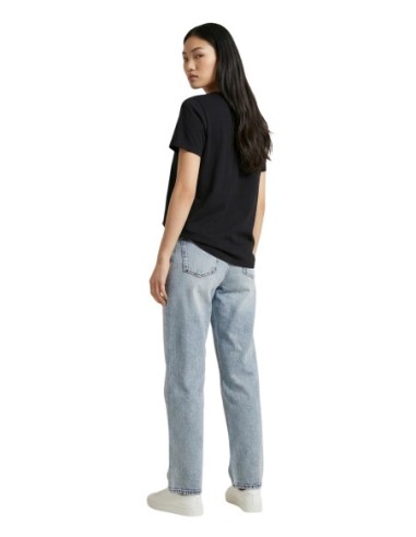 Only T-shirt femme noir coton