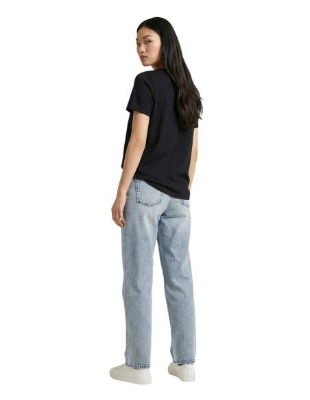 Only T-shirt femme noir coton