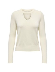 Only Pull femme beige viscose