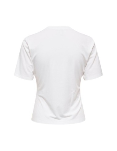 Only T-shirt femme beige fluide