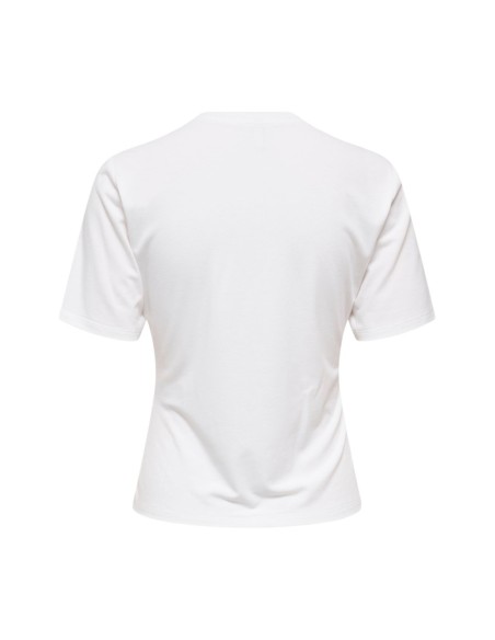 Only T-shirt femme beige fluide