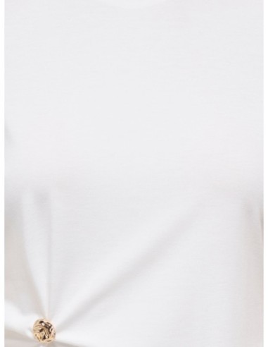 Only T-shirt femme beige fluide