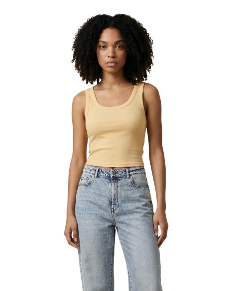 Only Débardeur femme jaune