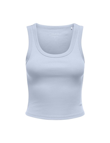Only Débardeur femme bleu azur