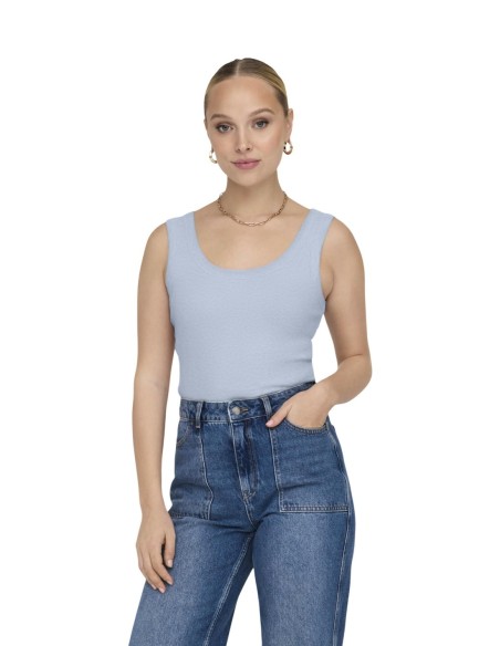 Only Débardeur femme bleu azur