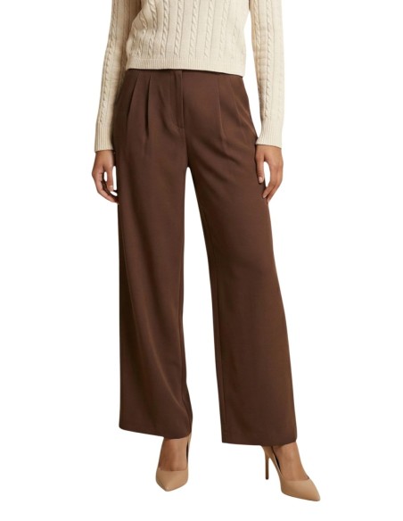 Only Pantalon femme marron chic