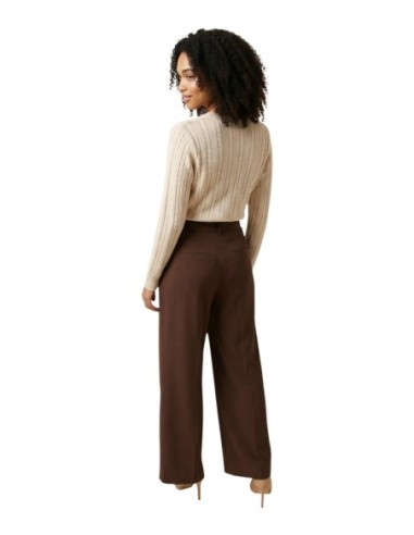 Only Pantalon femme marron chic