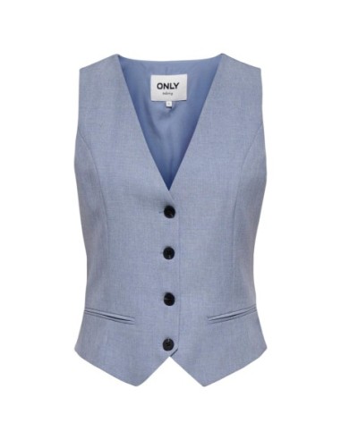 Only Gilet femme bleu azur