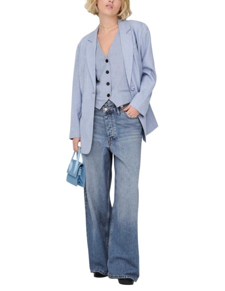 Only Veste femme bleu azur