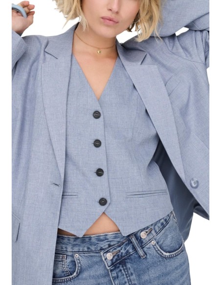Only Veste femme bleu azur