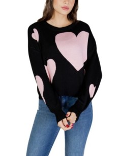 Only Pull femme noir viscose