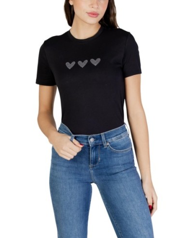 Only T-shirt femme noir coton bio