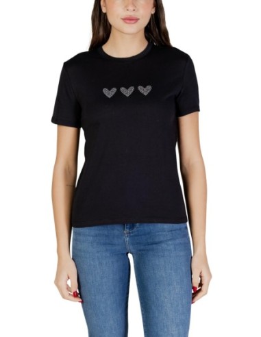 Only T-shirt femme noir coton bio