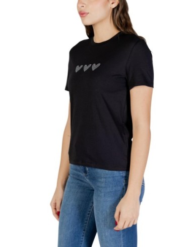 Only T-shirt femme noir coton bio