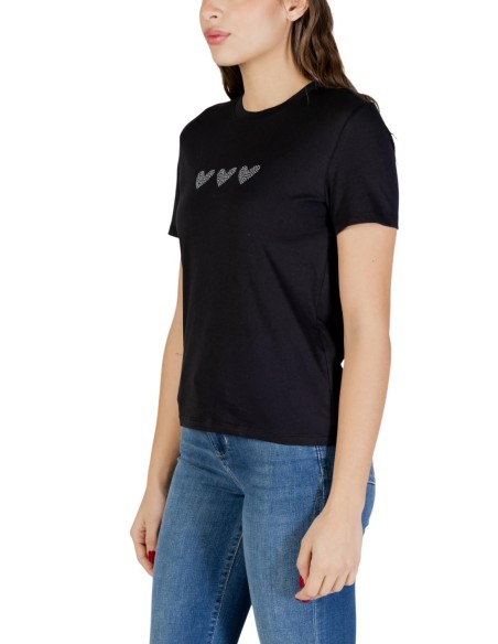 Only T-shirt femme noir coton bio