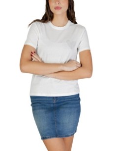 Only T-shirt femme blanc coton bio