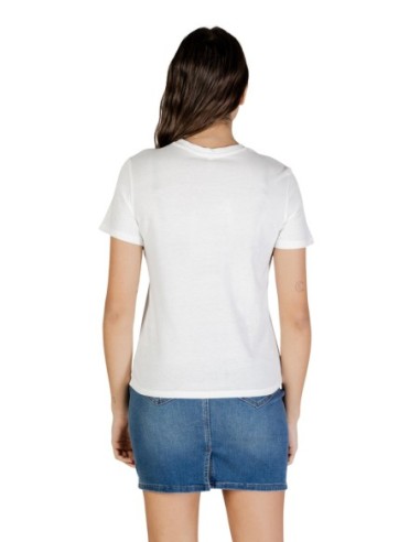 Only T-shirt femme blanc coton bio