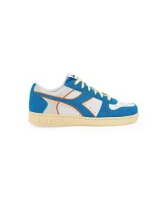 Diadora Sneakers homme bleu azur cuir