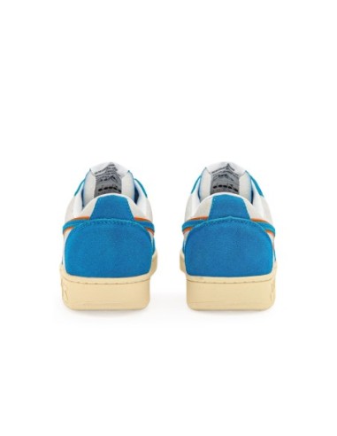 Diadora Sneakers homme bleu azur cuir